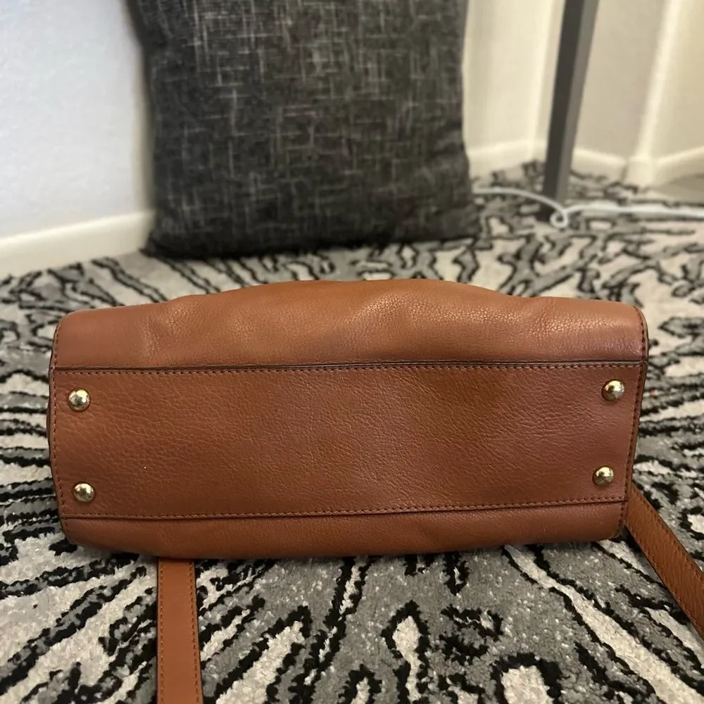 Michael Kors Brown Hamilton Leather Satchel